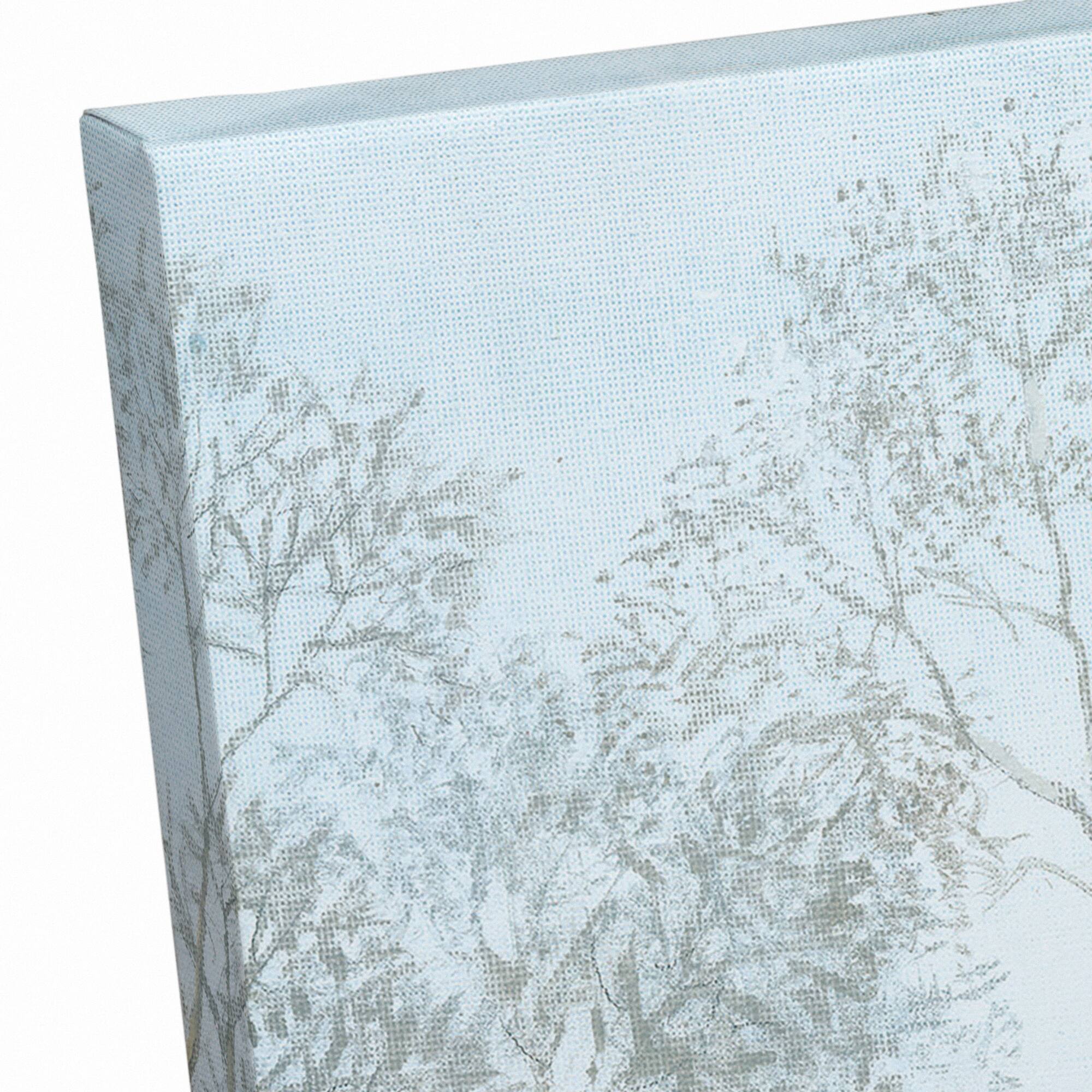 Doe Walking In The Snow 30x40 Canvas Wall Art